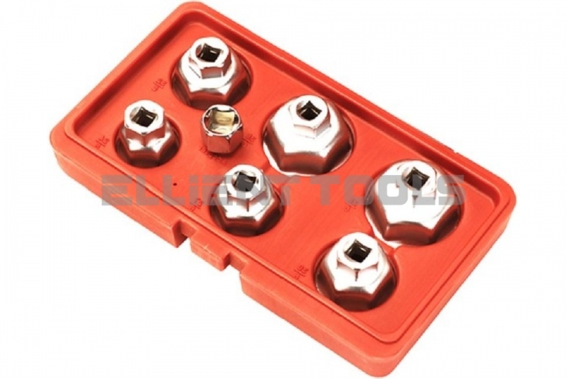 Oil Filter Cap Wrench Set 7pc, 6 Point