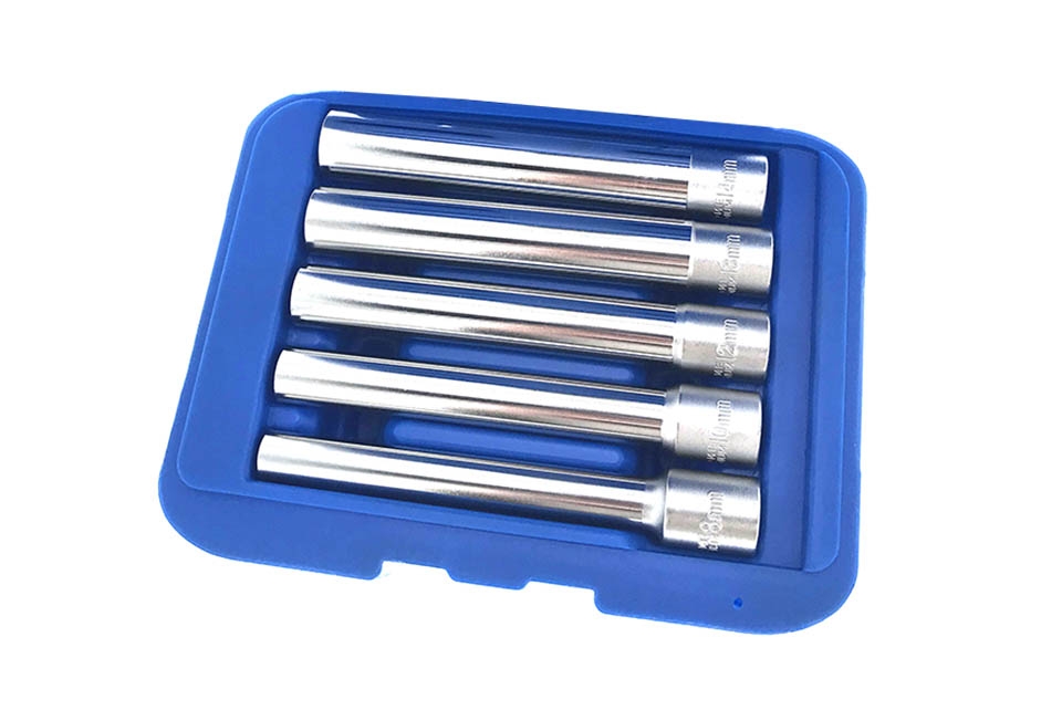 5pcs Extra Long Socket Sets - 3/8"Dr.