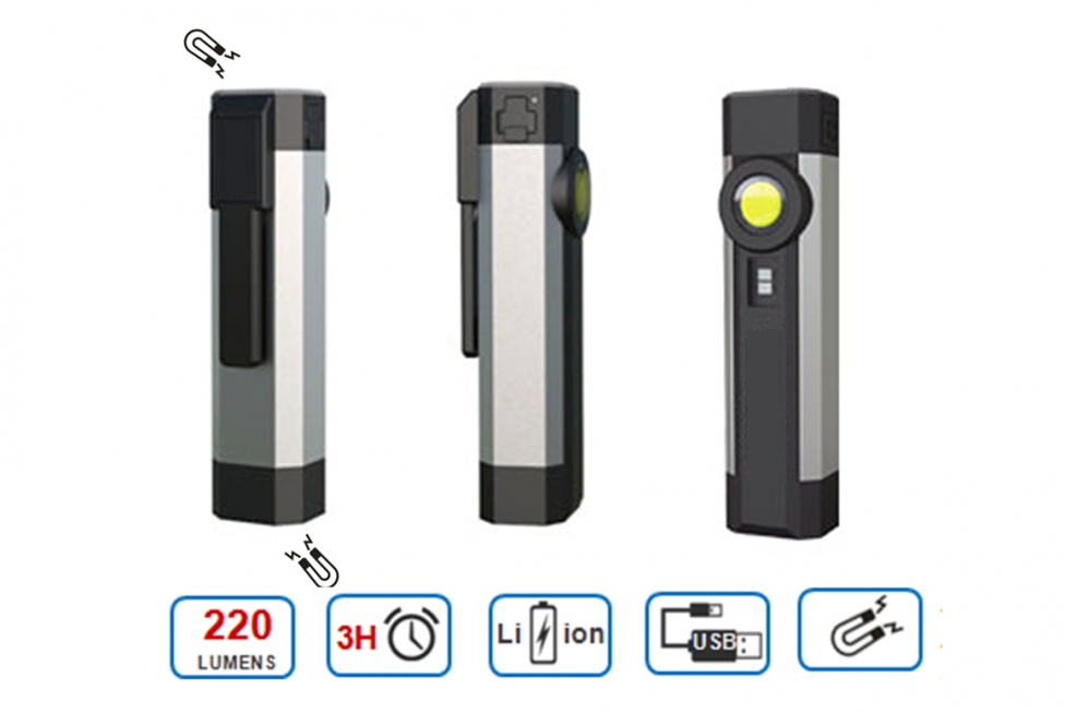 Rechargeable Mini Aluminium Pocket Light with UV