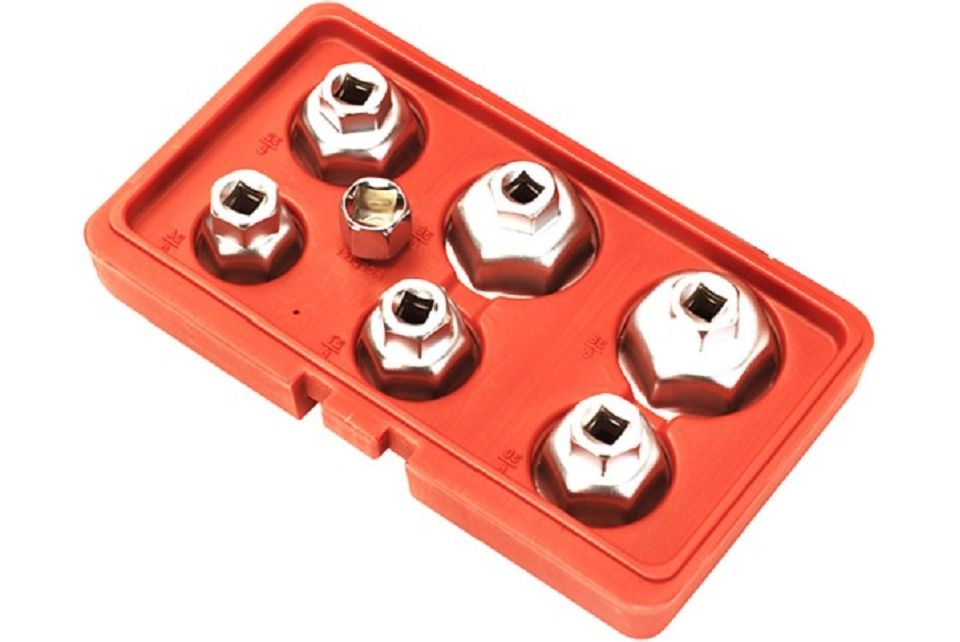 Oil Filter Cap Wrench Set 7pc, 6 Point