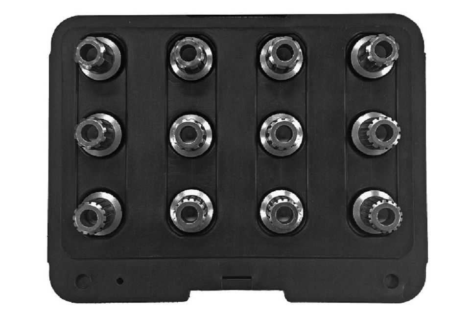 VAG wheel lock screw removal key-12pcs- Spline type (Ref. T10101A)