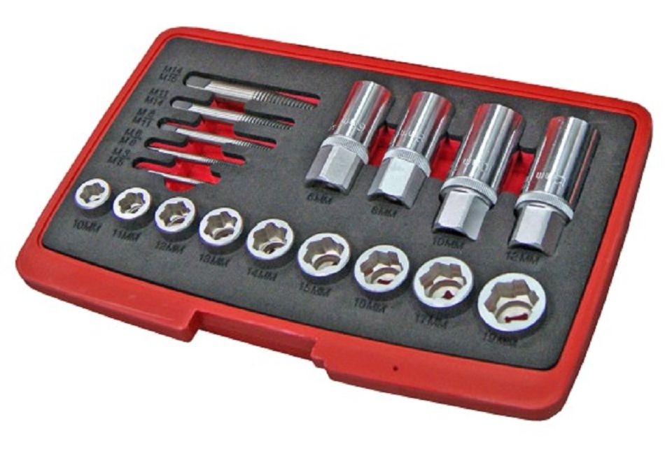 17PC, Puller Wrench & Extractor Set