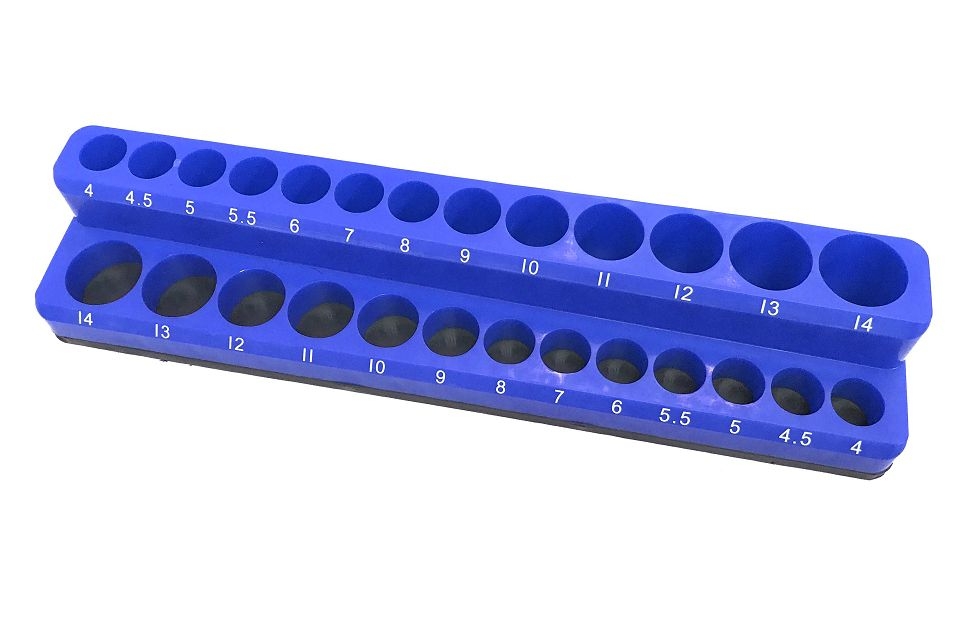 26PC 1/4"Dr. Metric Magnetic Socket Holder