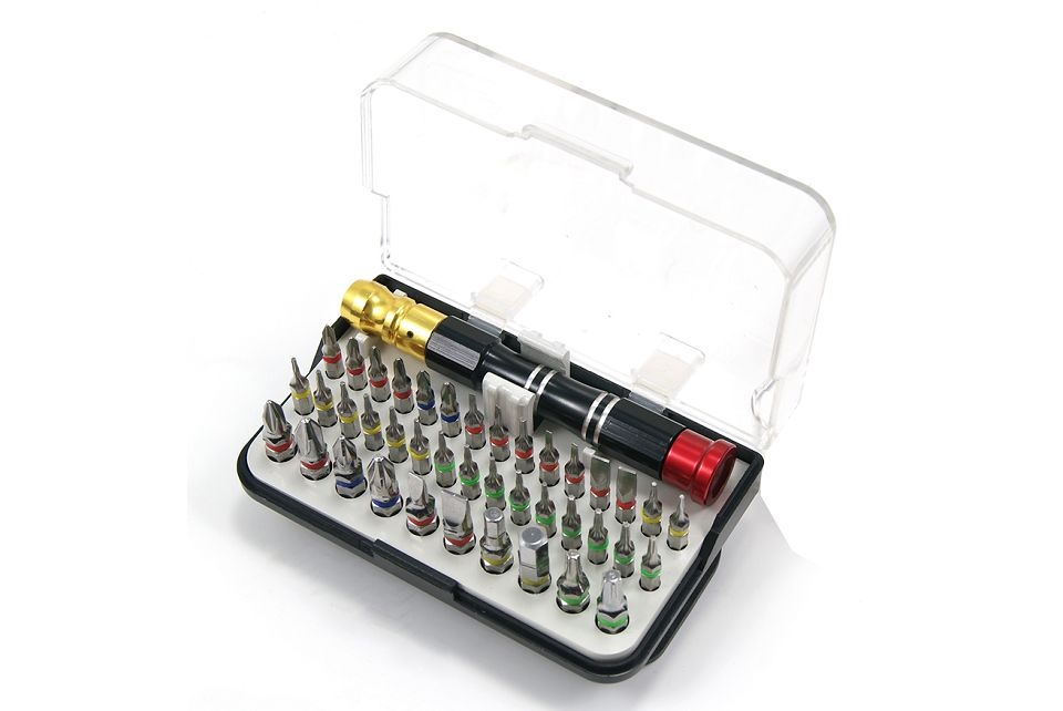 Power Bit Set Colour Coded with 2 in 1 Bit Driver 43 pc