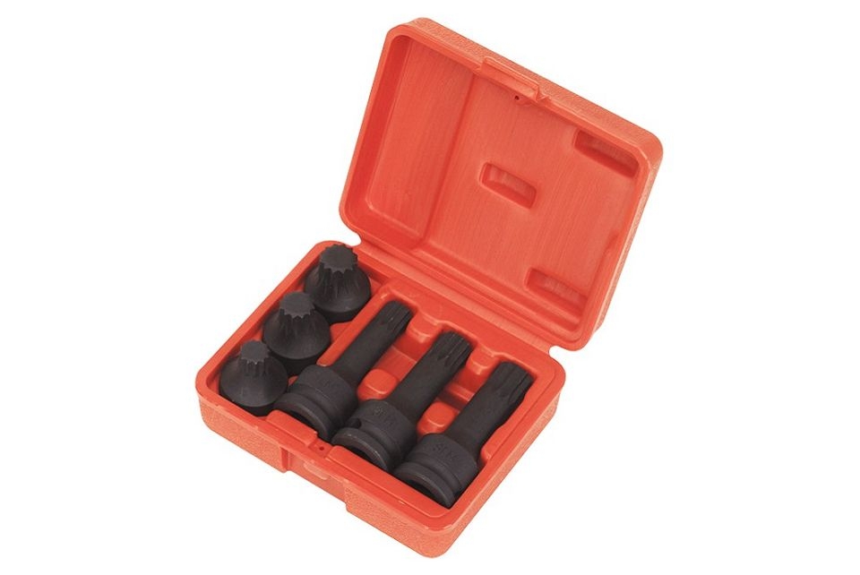 Impact Spline Socket Bit Set 6pc 1/2" Drive