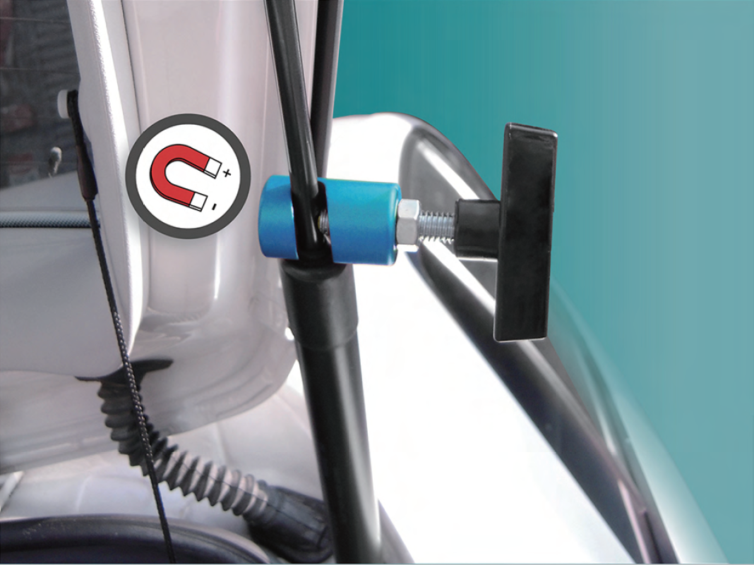 Application of CT3011-E01 strut support clamp with magnetic