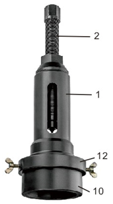 Close up image of TT2021 universal truck front wheel bearing remover