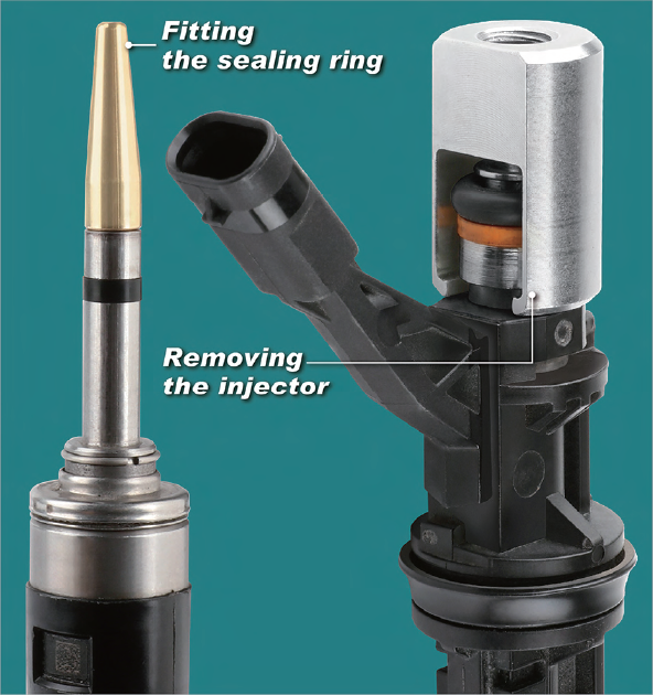 Application of ZP250417.03 fuel injector tool kit for Porsche