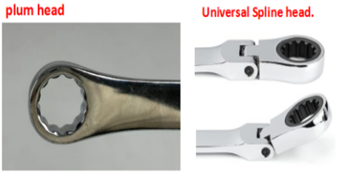 Close up image of ZP250424.09 10pcs flexible extra long metric spanner set