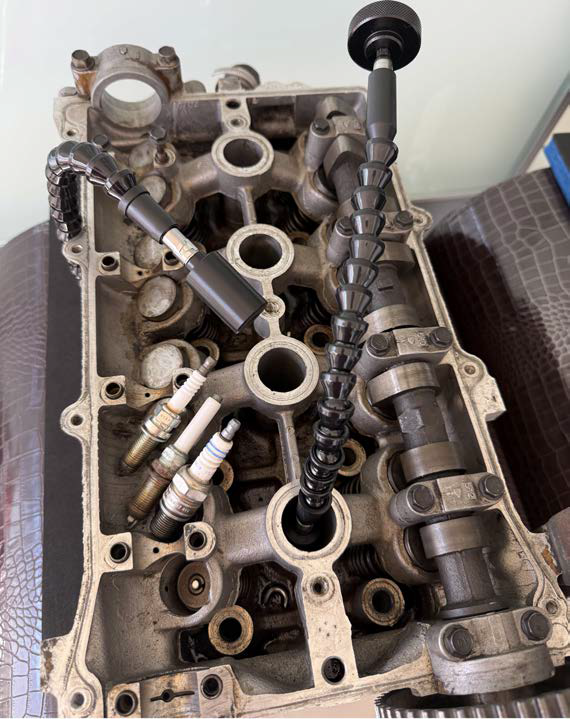 Application of ZP250619.02 long reach spark plug insertion and removal tool