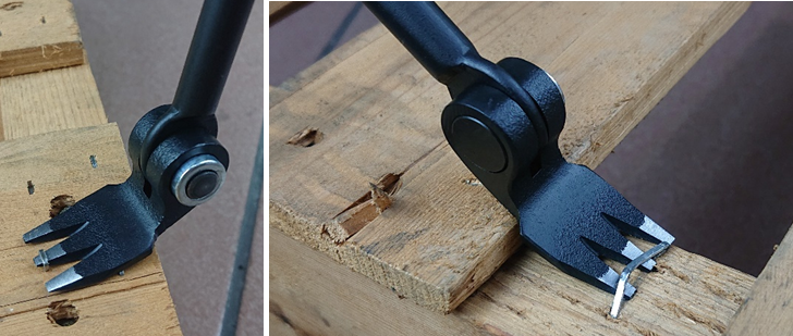 Application of ZP251023.05 three-clawed jaw head indexing staple puller