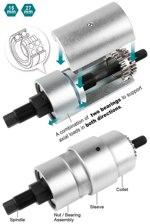 Specification of ZP260115.04 crankshaft sprocket assembly tool set for VAG
