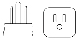 Plug image of ZP260122.05 AC line splitter with US plug