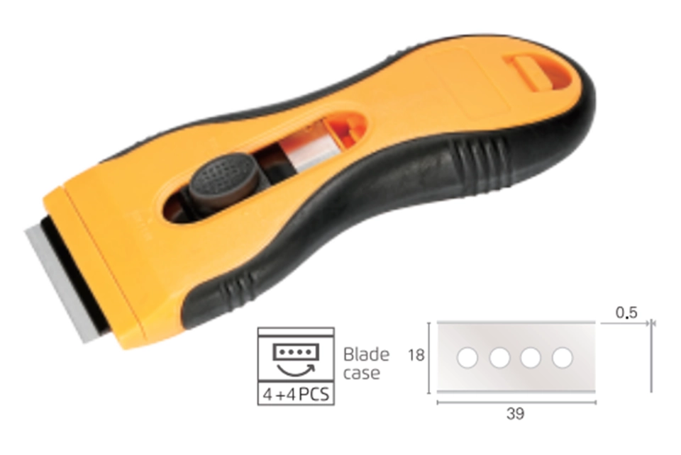Multi Blades Auto-Loading Scraper - 4pcs Spare Blades