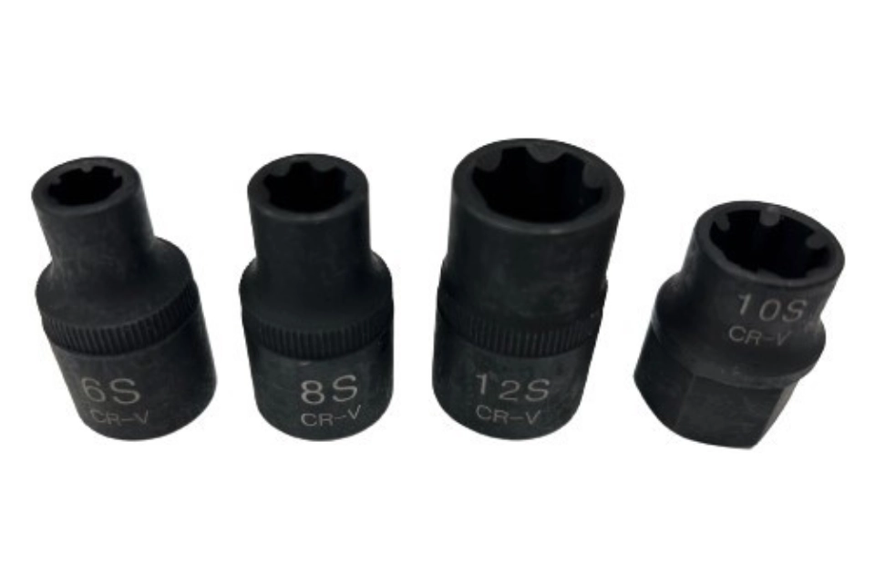 Female Ribe Bit Set 4 Pcs