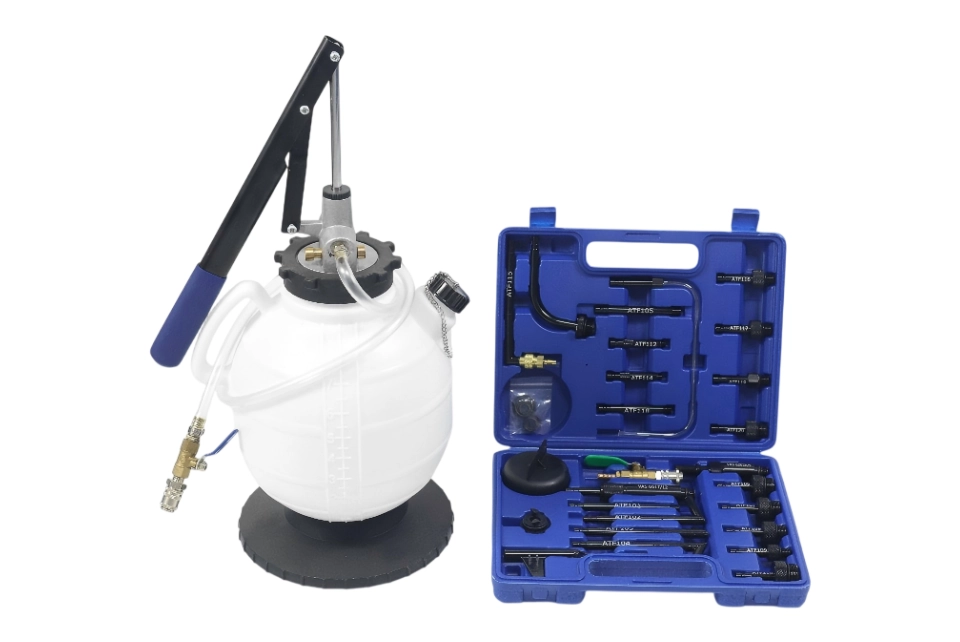 Manual 7.5L ATF Oil Dispenser with 27PCS ATF Adapter