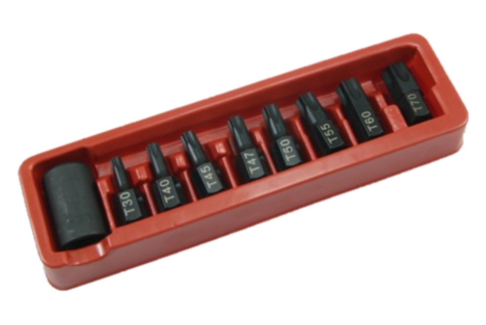 Interchangeable Impact TX-Star Bit 9pcs