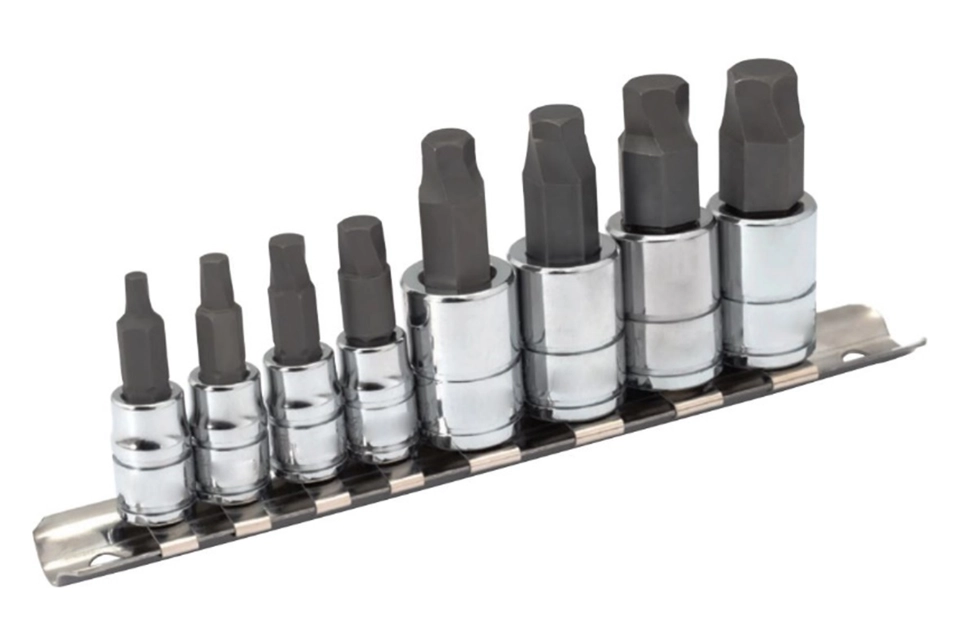 8PC Hex "Twist" Design Bit Socket SAE Set