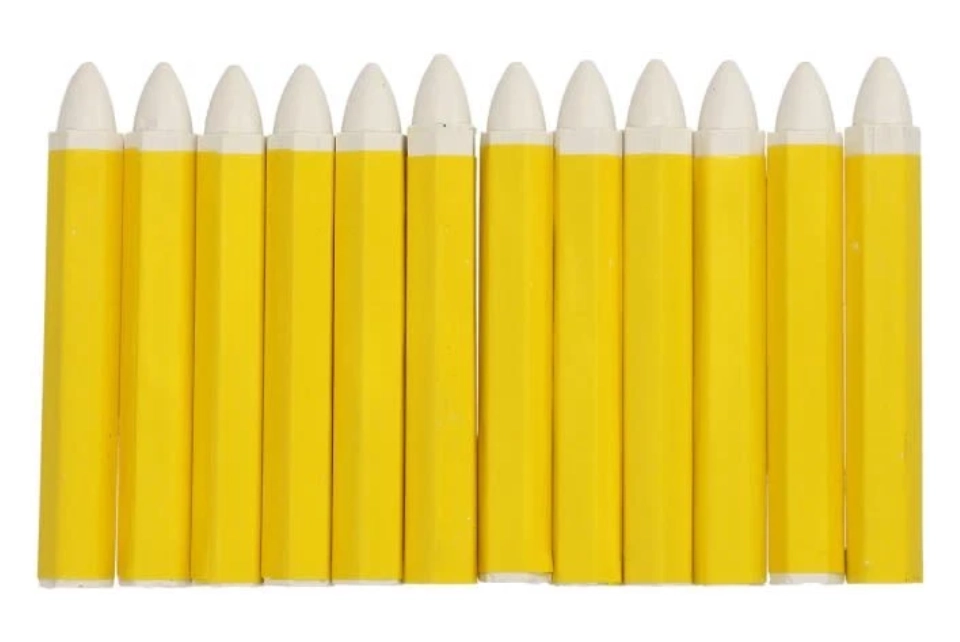 White Color Tire Crayons (12pcs / box)