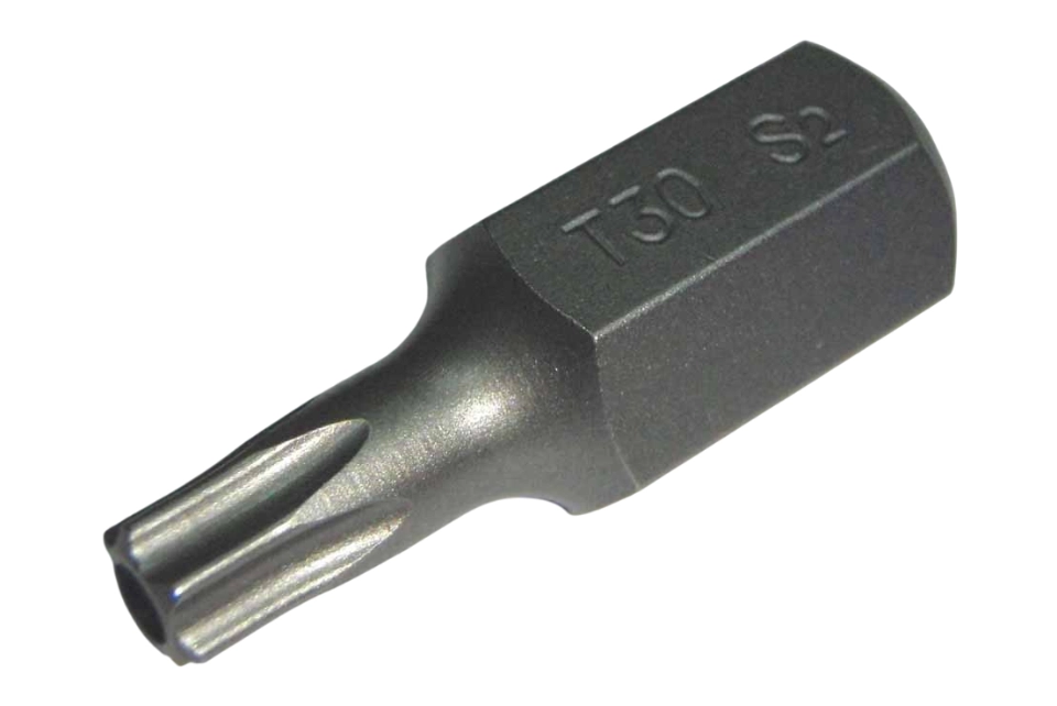 10MM Hex Tamperproof Star Bit SIZE: T30 X 30MML