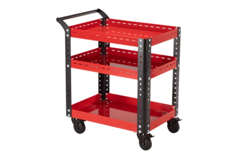Mobile Tool Trolley with Shelves (L)