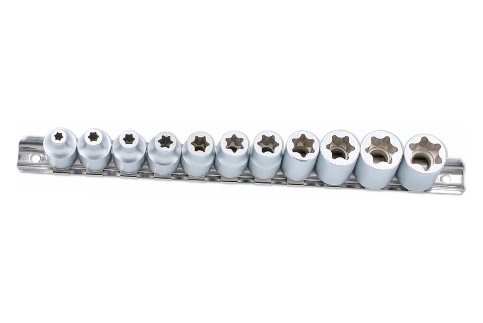 Flat Cut Star Socket Set 3/8"Dr. 11pc