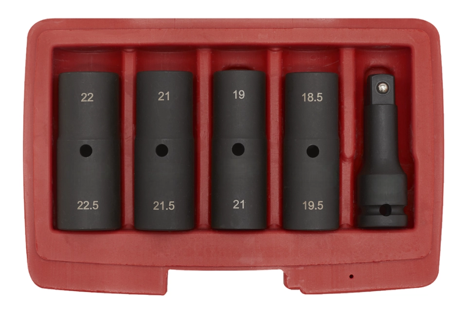 1/2"DR. Deep Impact Socket Set Drive 80 mm Double Ended 5 Pcs