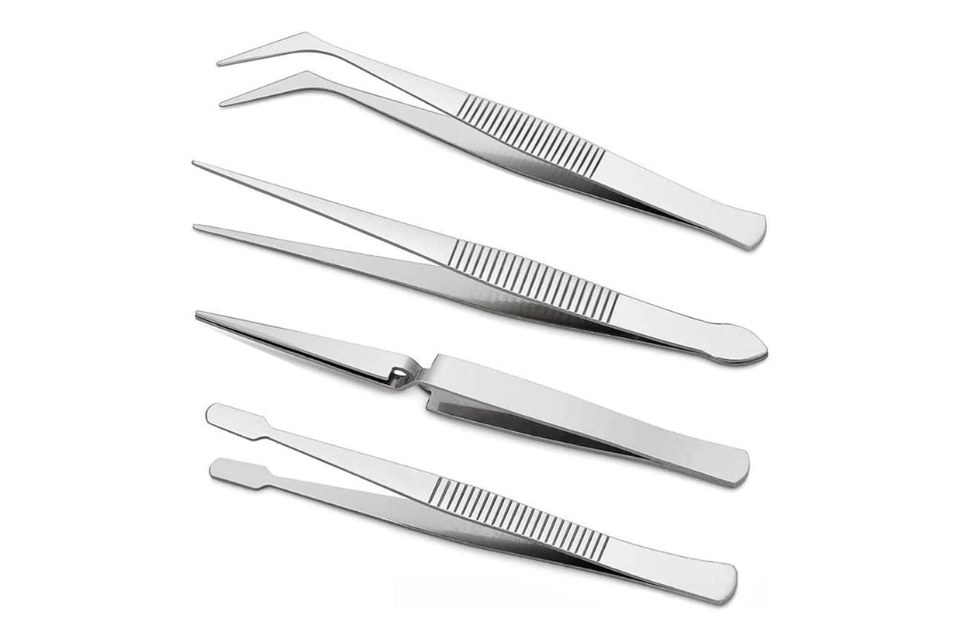 Spring Tweezer Set 4 Pcs