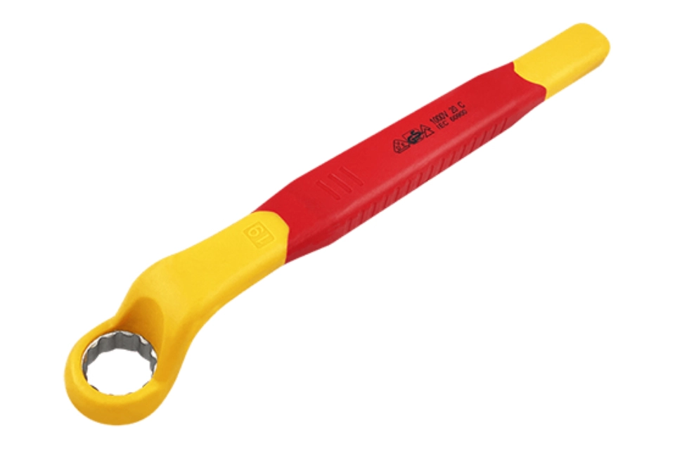 1000V Insulated 75° Offset Box End Wrench 27mm