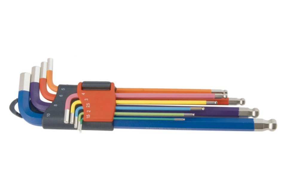 9pc Extra Long Ball End Hex Key