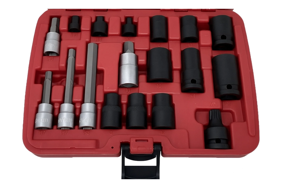 18PC EURO Vehicle Brake Caliper Socket Set