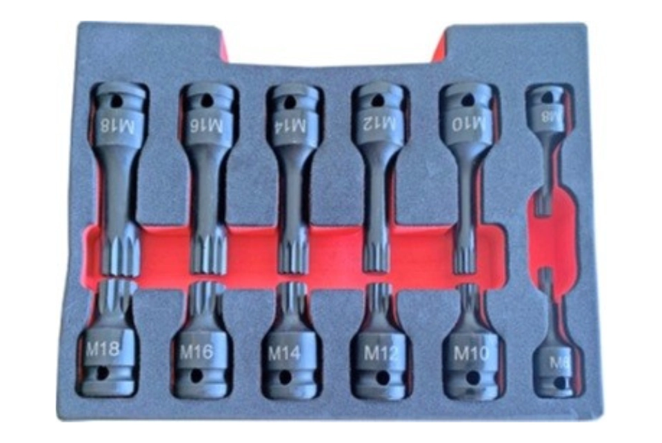 XZN Spline Impact Socket Set - 12PC