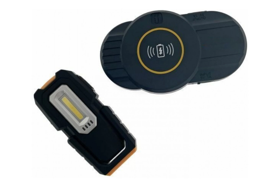 Wireless Folding Pocket Light with Wireless Charging Pad