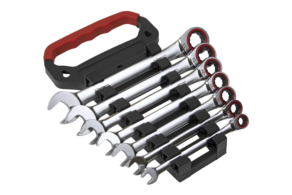 Ratchet Combination Spanner Set 7 PC Metric