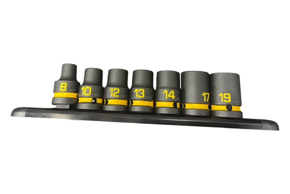 7PCS 1/2"Dr. Short Impact Socket Set 