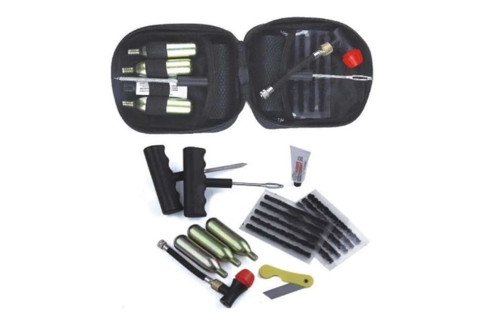 19Pcs Tyre Repair Kit with CO2 Cartridge
