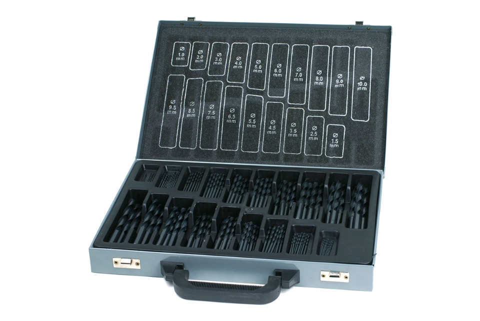 170pcs Twist Drill Set - Black