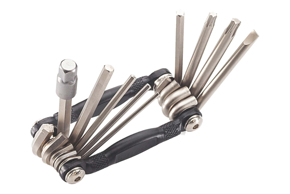 10 in 1 Folding Tool - Hex 2 / 2.5 / 3 / 4 / 5 / 6 / 8mm / T25 / T30 / Flat5