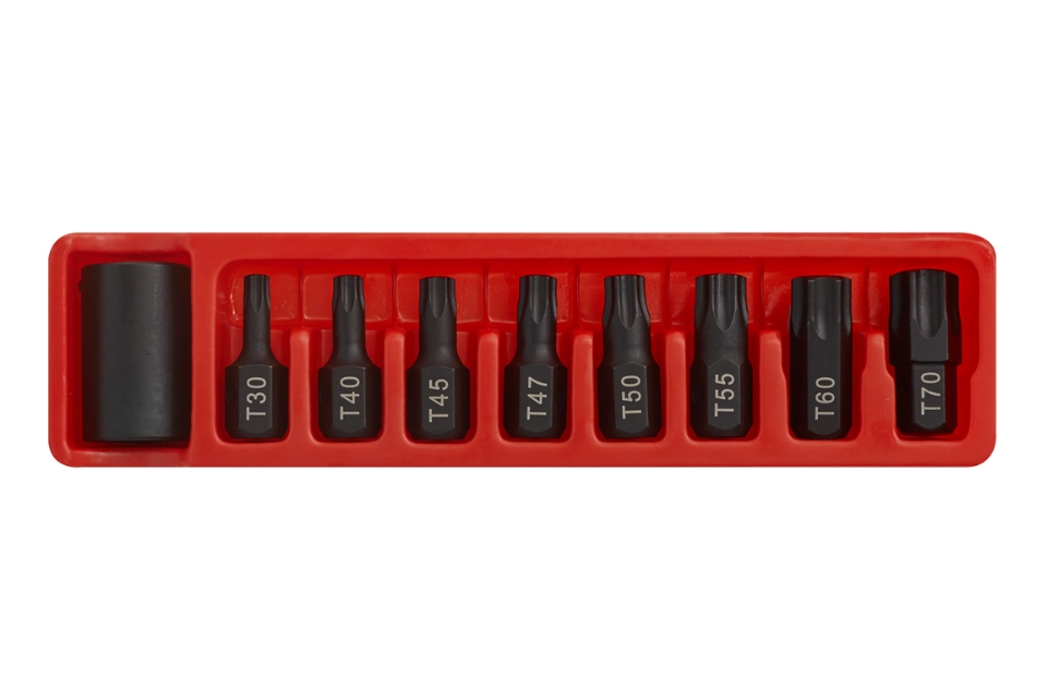 Impact Torx-Star Bit / Holder Set - 9 Pcs