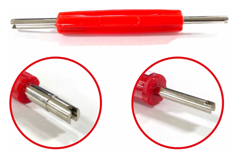 Double-Head Valve Core Tool for Standard and Large Bore