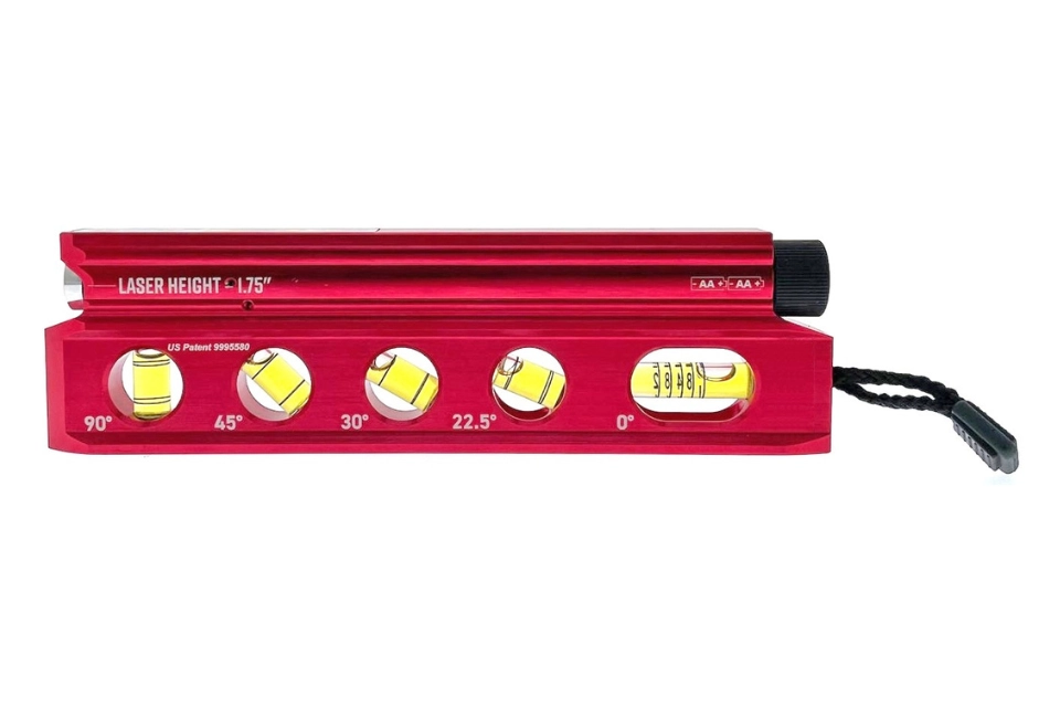 8" 4 Vials Billet Laser Level