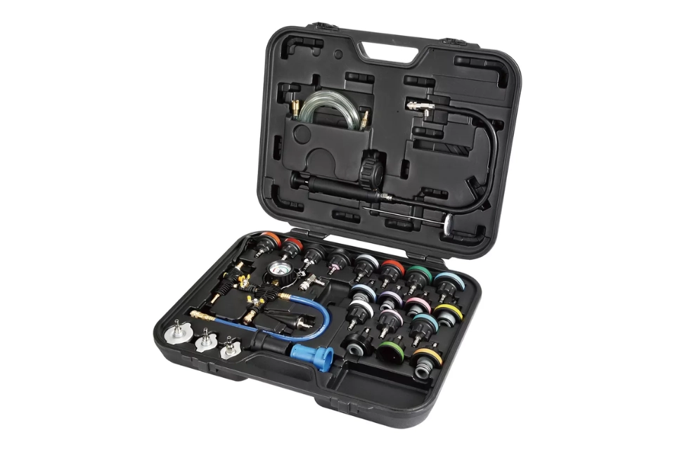 Cooling System Leakage Tester and Vacuum - Type Coolant Refilling Kit (31 pcs)