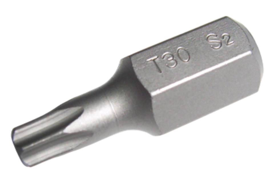 T30 X 30mm Long Star Bit 10mm Hexagon