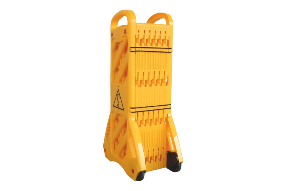 Plastic Expandable Barrier - Yellow Color