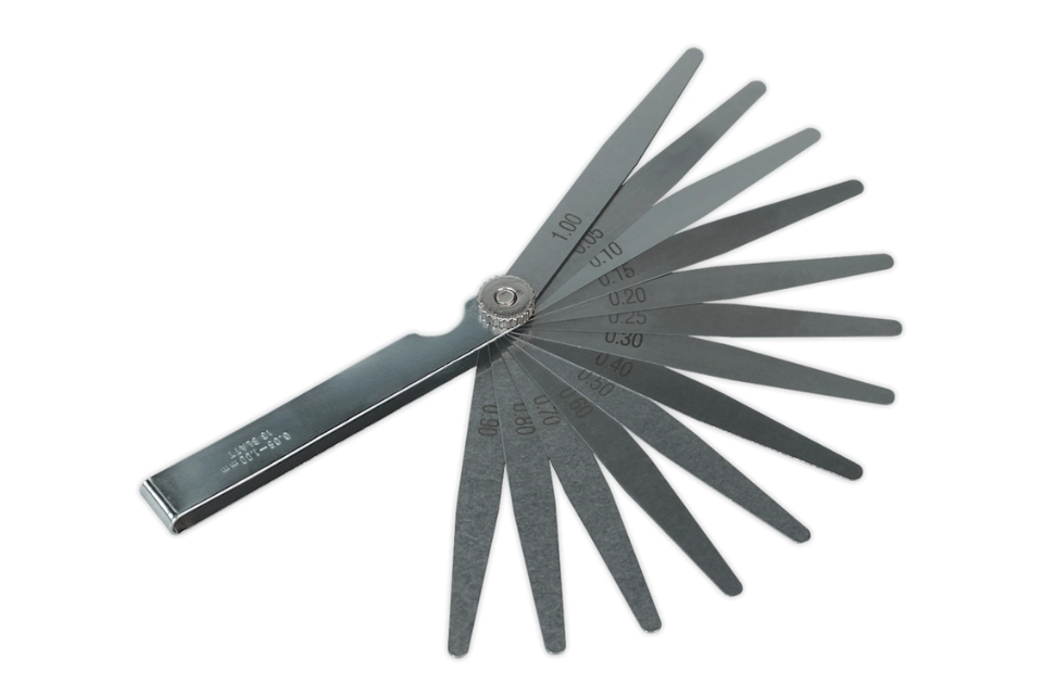 Feeler Gauge 13-Blade Metric - Size: 0.05 to 1.00mm