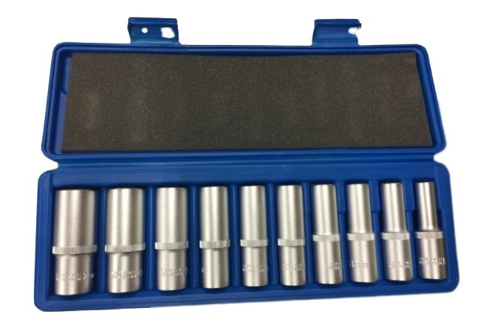 10PC 1/2"DR. Deep Socket Set ( 12PT )