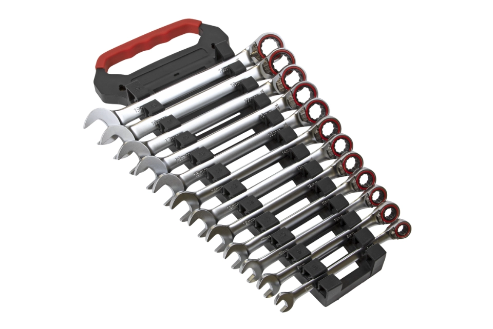 Reversible Ratchet Combination Spanner Set 12 pc Metric