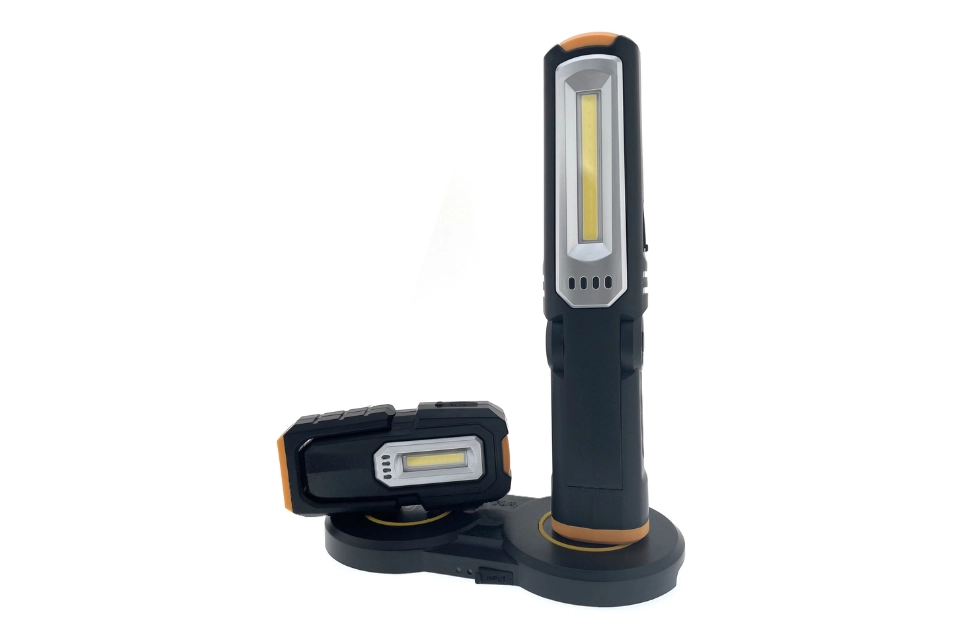 2PCS Wireless Folding Work Light with Dual Wireless Charging Pad