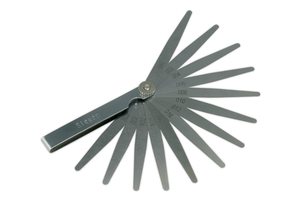 Feeler Gauge 13-Blade Imperial Size:0.002" to 0.040"