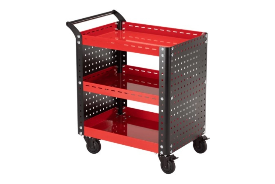 Mobile Tool Trolley with Pegboard (L)